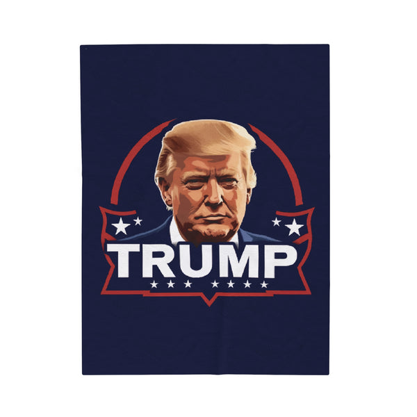 Trump Velveteen Plush Blanket