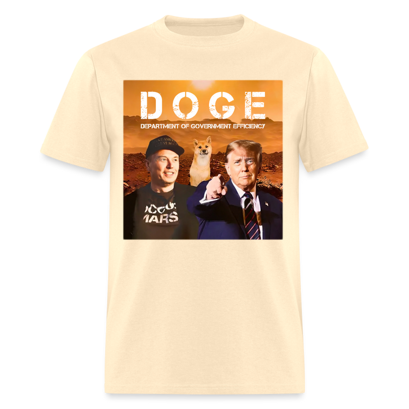 Elon Musk And Trump D.O.G.E T Shirt - natural