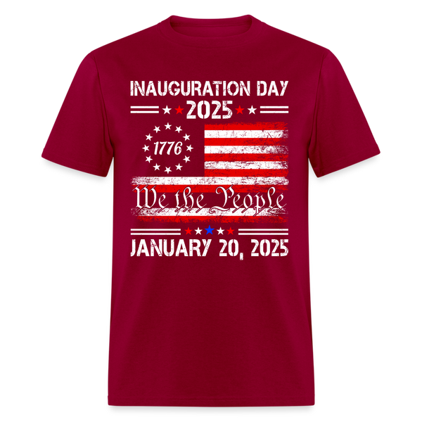 Inauguration Day We The People T Shirt - dark red