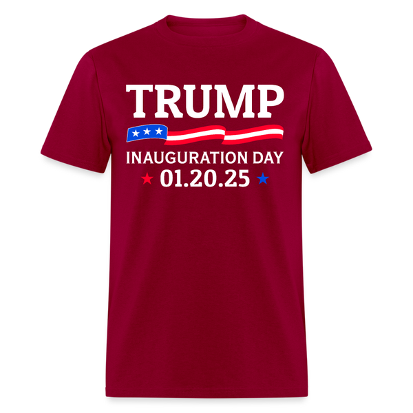 47th President Trump Inauguration Day 01.20.25 T Shirt - dark red