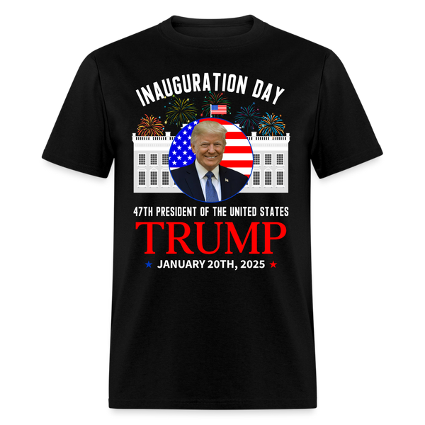 Donald Trump Inauguration Day 2025 47th President T Shirt - black