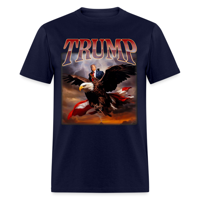 Donald Trump Eagle USA President T Shirt - navy