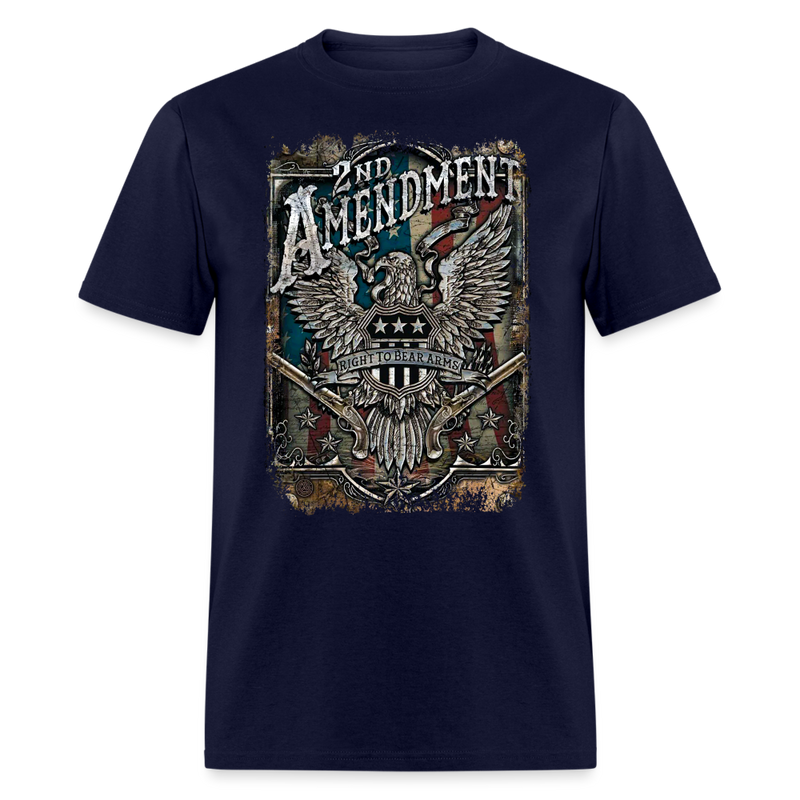 2nd Amendment Right To Bear Arms T Shirt - navy