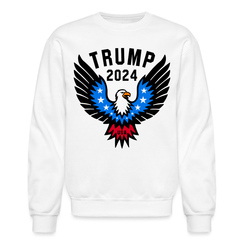 Patriotic Eagle Trump Sweatshirt - white