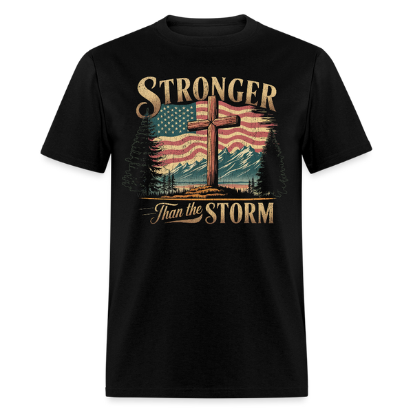 Stronger Than The Storm T Shirt - black