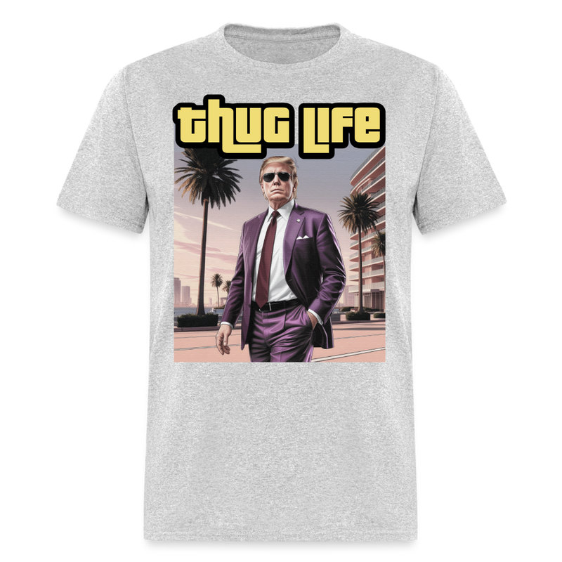 Thug Life T Shirt - heather gray