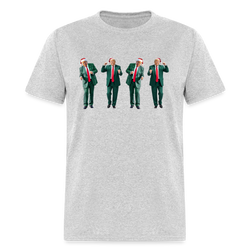 Dancing Trump Christmas T Shirt - heather gray