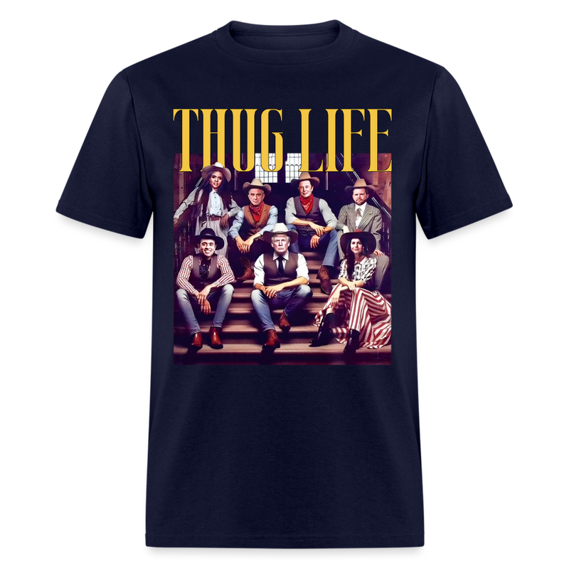 Thug Life Trump T Shirt - navy