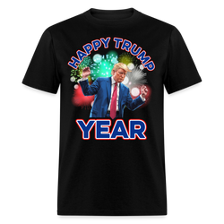 Happy Trump Year T Shirt - black