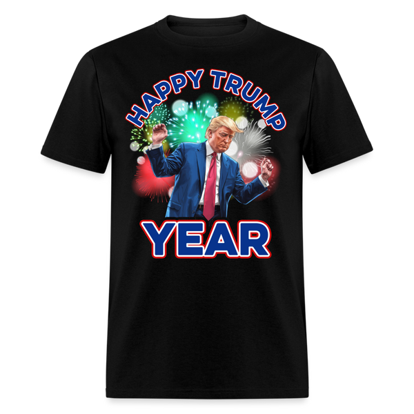 Happy Trump Year T Shirt - black