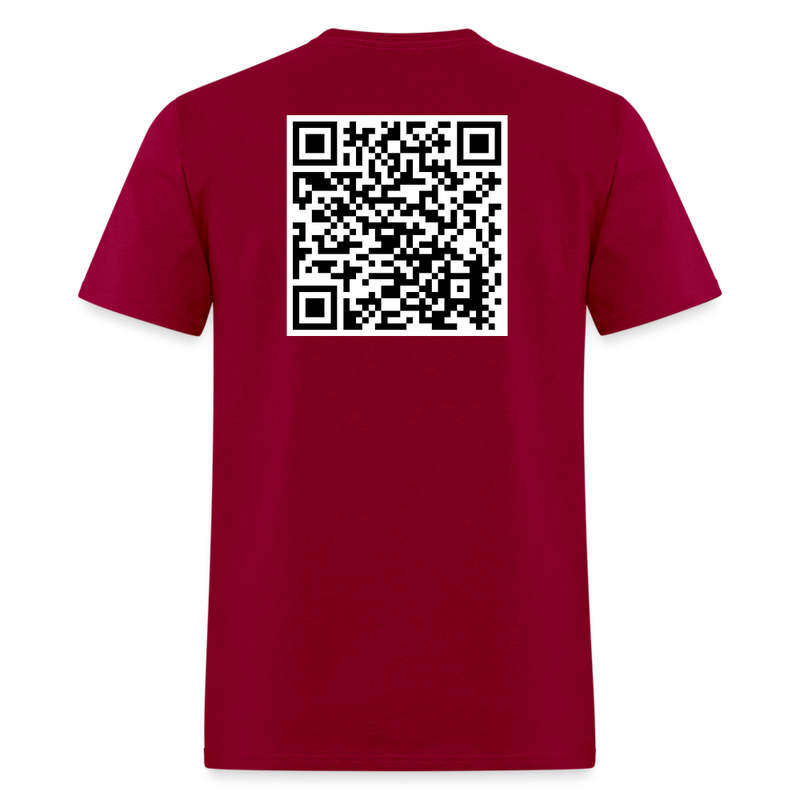 Literal Chills QR Code T Shirt - dark red