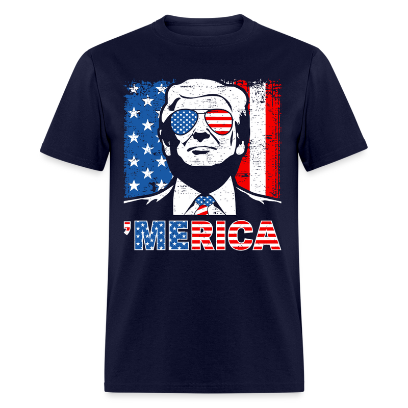 'Merica Trump T Shirt - navy