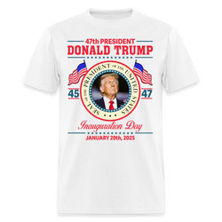 The Inauguration of President Donald Trump T Shirt - white