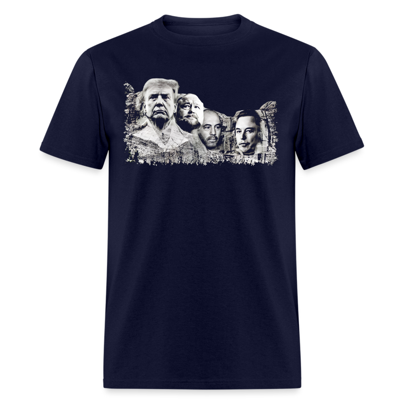 Modern Mount Rushmore T Shirt - navy