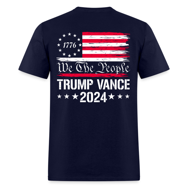 1776 We The People Trump Vance T-Shirt - navy