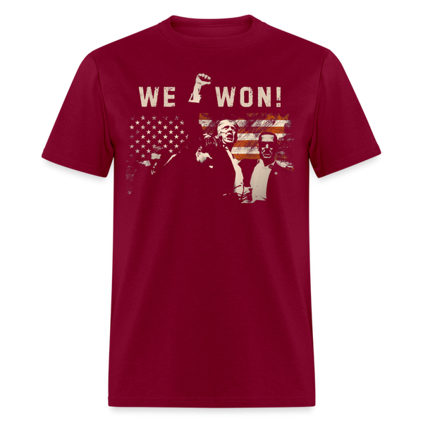 We Won T Shirt - burgundy