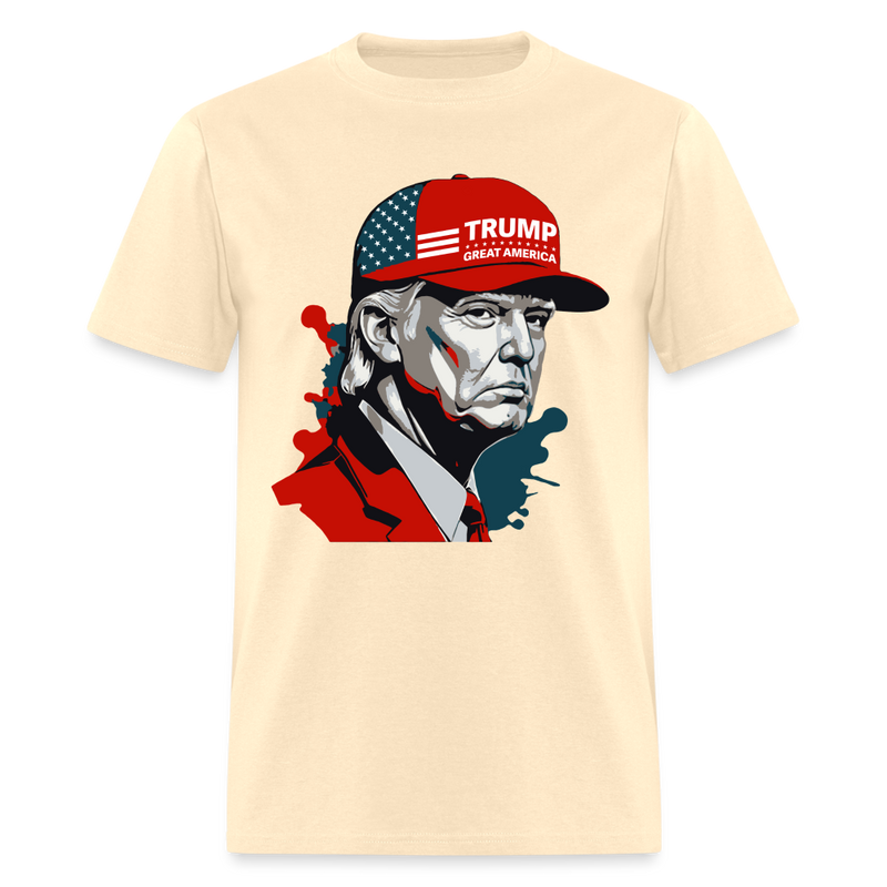 President Trump Great America T Shirt - natural