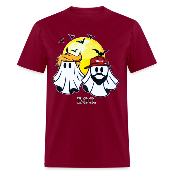 Trump Vance Halloween Ghost BOO T Shirt - burgundy