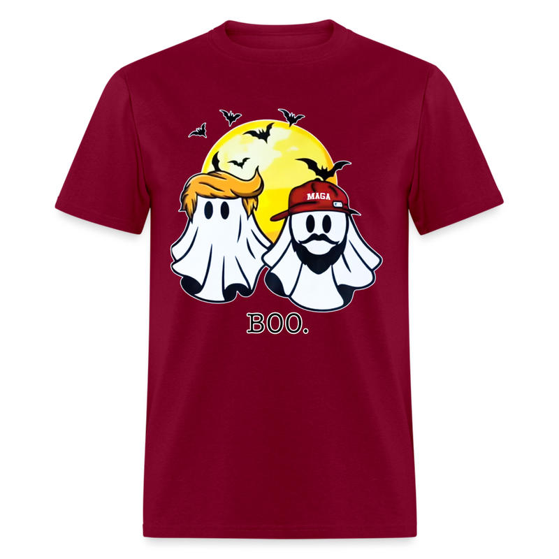 Trump Vance Halloween Ghost BOO T Shirt - burgundy