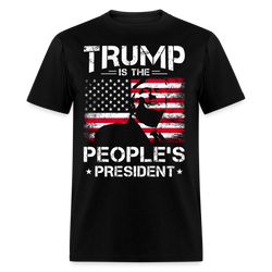 Trump Is The People's President T Shirt - black