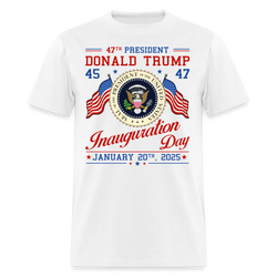 47th US President Inauguration Day T Shirt - white