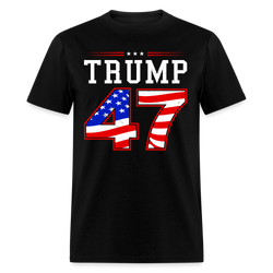 President Donald Trump Inauguration Day 2025 USA Flag T Shirt - black