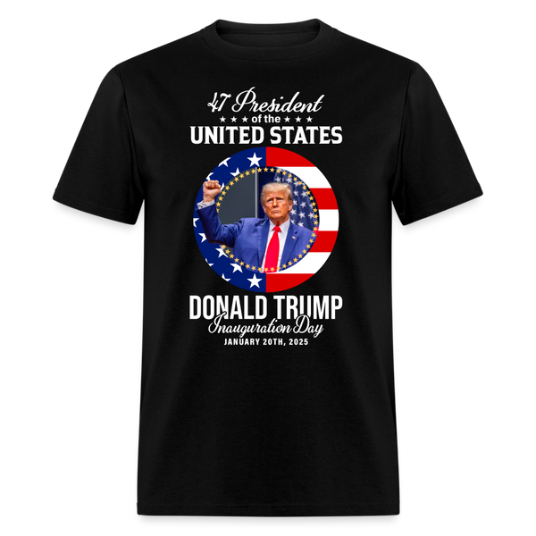 47th President Trump Inauguration T Shirt - black