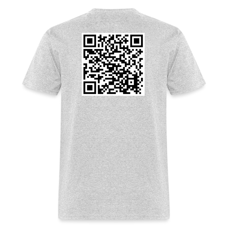 Literal Chills QR Code T Shirt - heather gray