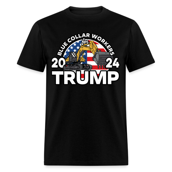 Blue Collar Workers Trump 2024 T Shirt - black