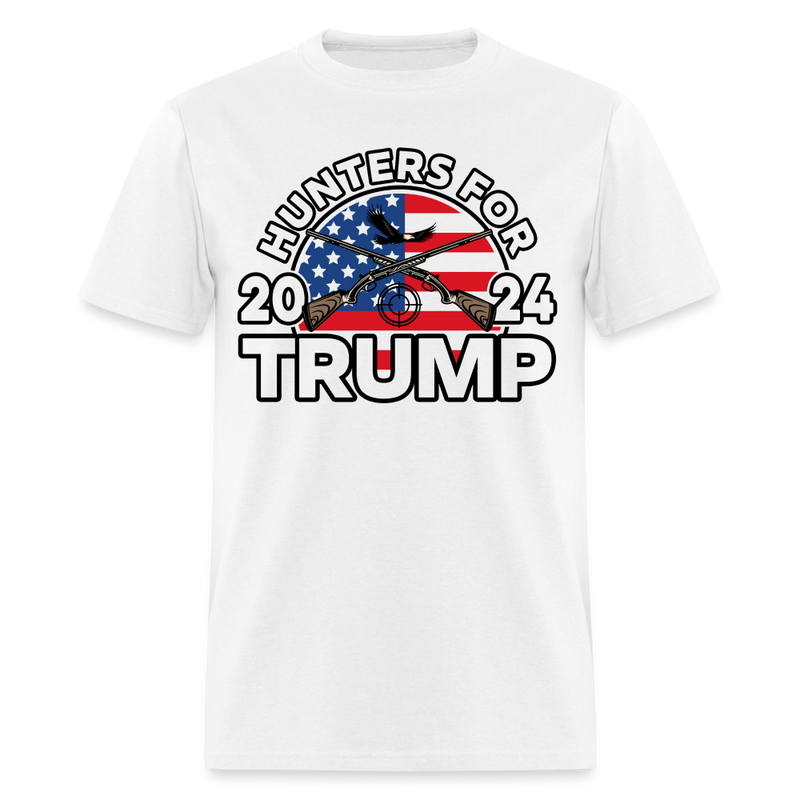 Hunters For Trump 2024 T Shirt - white