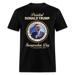 Trump Won Election Inauguration January 2025 T Shirt - black