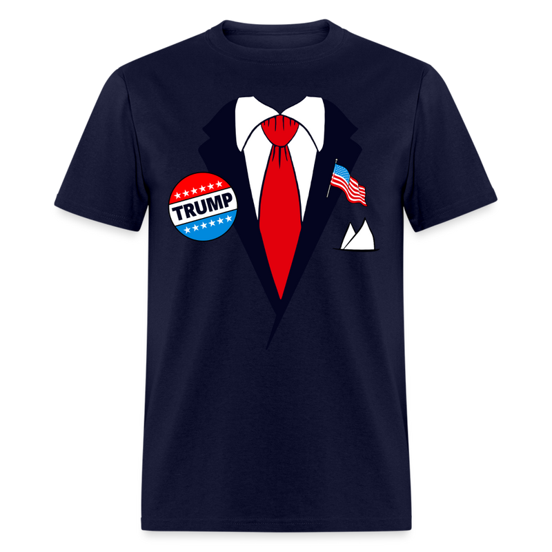 Donald Trump Cartoon Costume T Shirt - navy