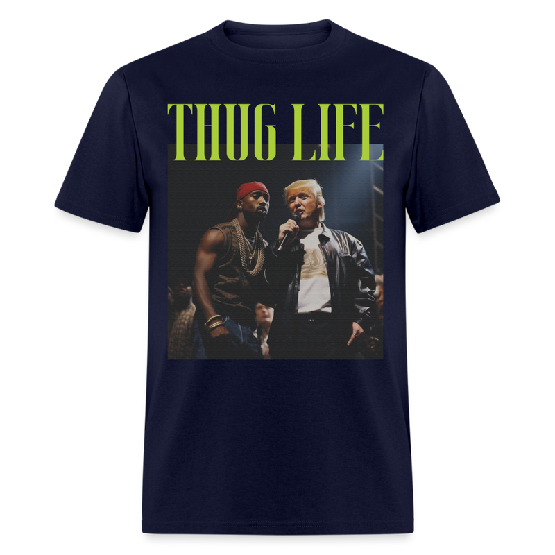 Thug Life T Shirt - navy