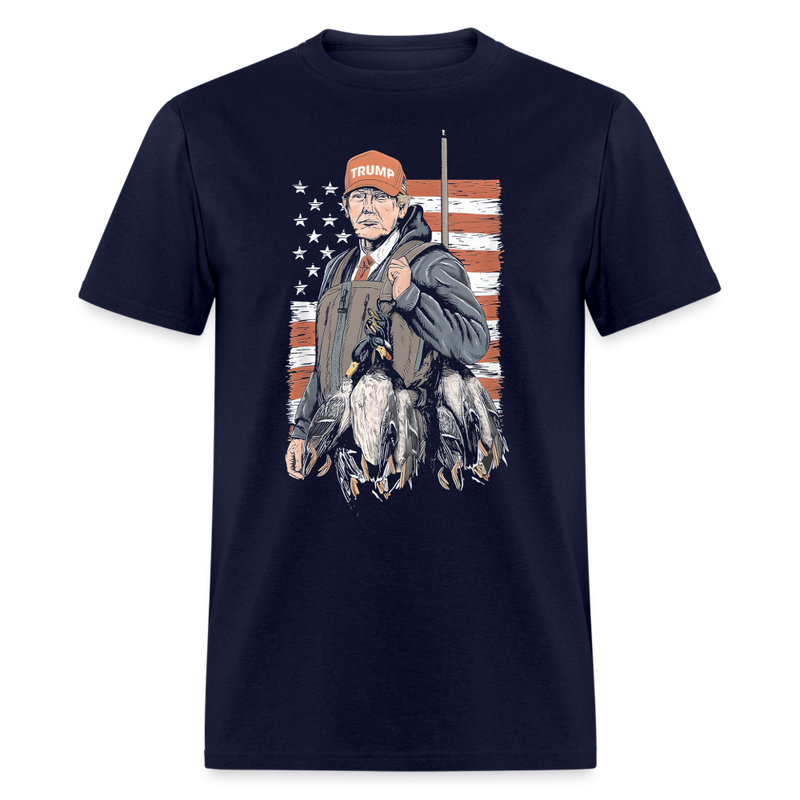 Duck Hunting Trump T Shirt - navy