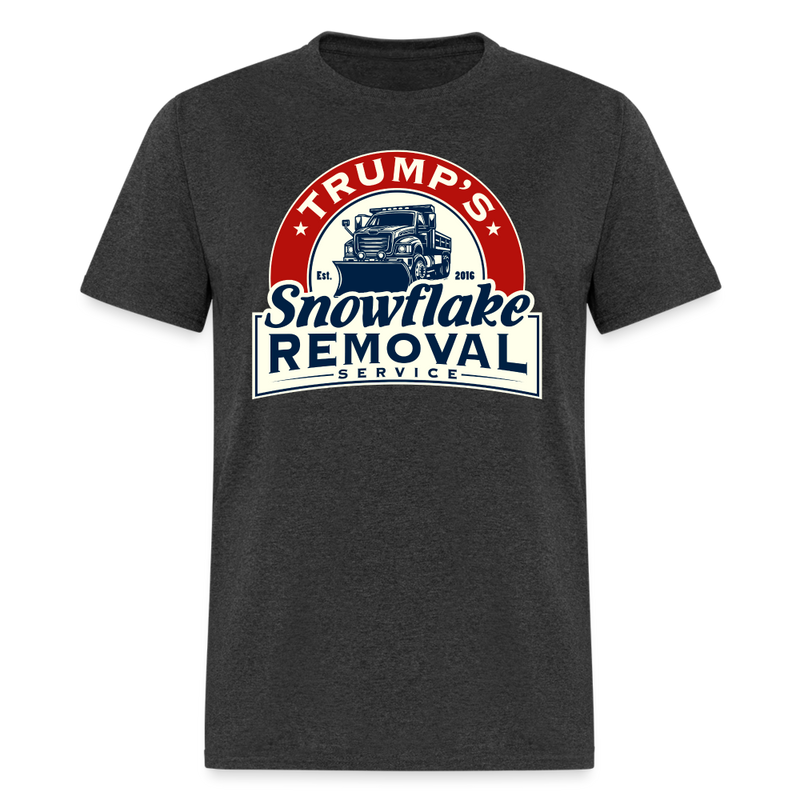 Trump's Snowflake Removal Service T Shirt - 2 - heather black