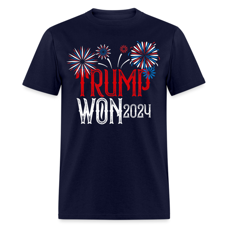 Trump Won 2024 1 T Shirt - navy