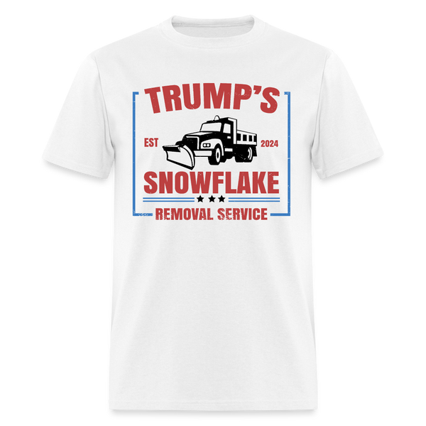 Trump's Snowflake Removal Service EST 2024 T Shirt - white