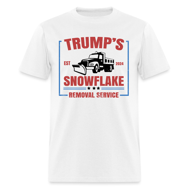 Trump's Snowflake Removal Service EST 2024 T Shirt - white