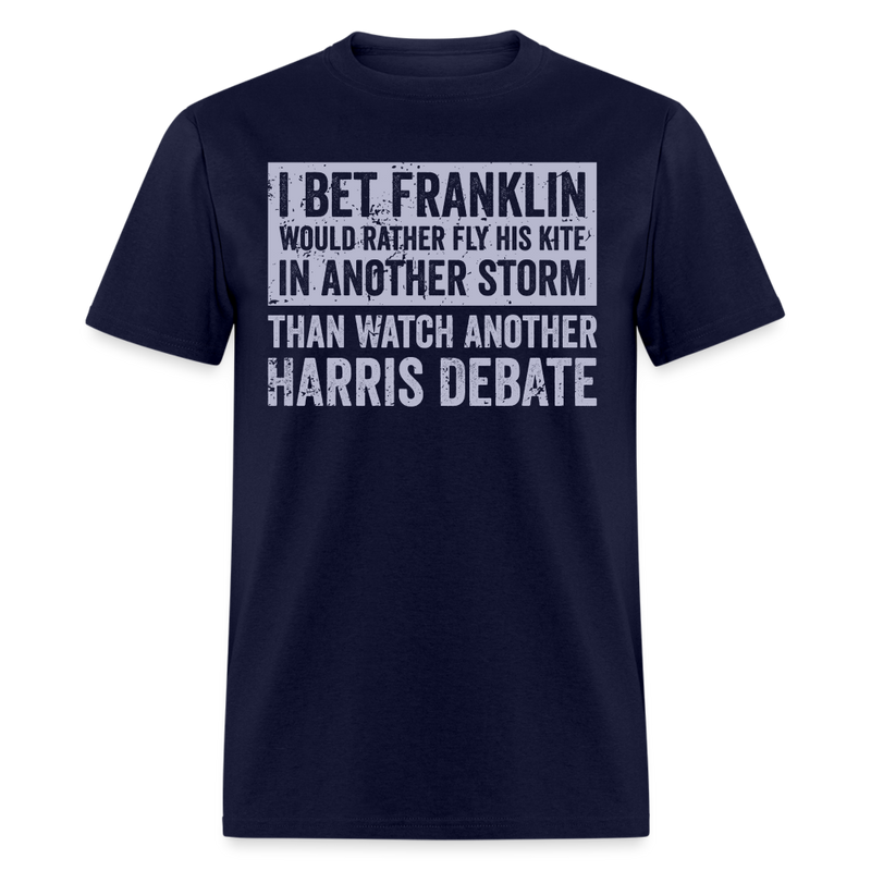 Franklin Harris Debate T Shirt - navy