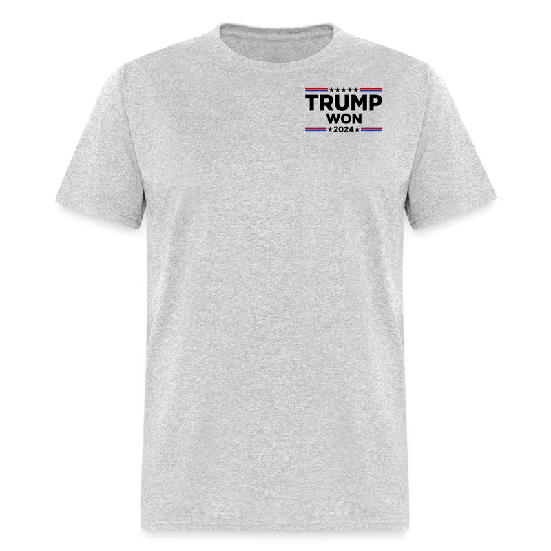 Trump Won Trump Waste Management T Shirt - heather gray