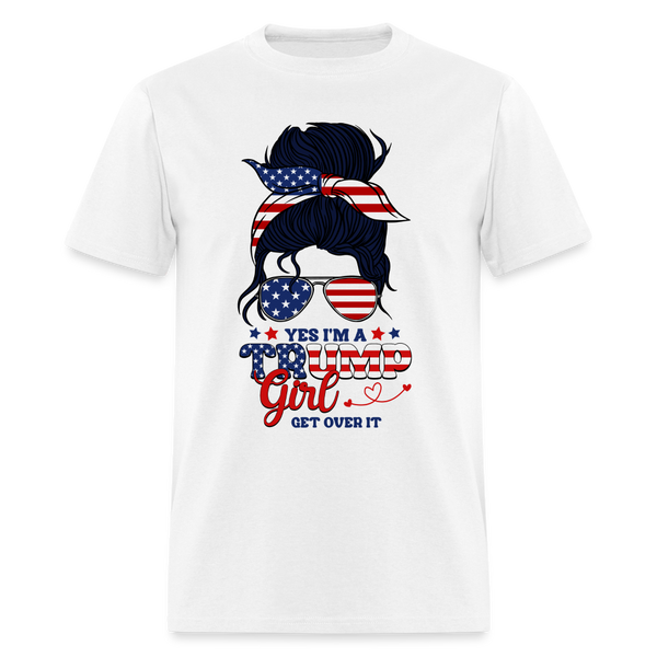 Yes I'm A Trump Girl T Shirt - white