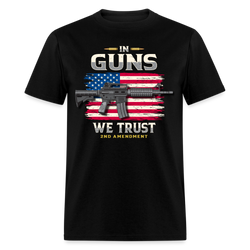 In Guns We Trust 2nd Amendment T Shirt - black