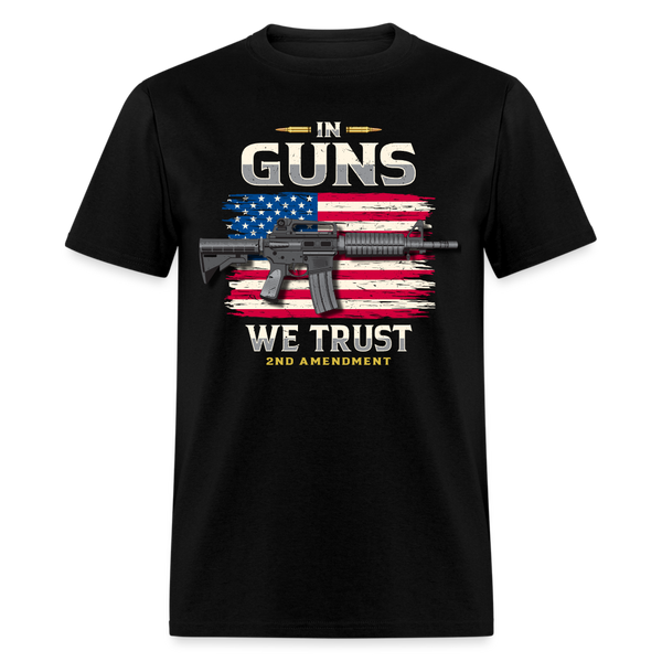 In Guns We Trust 2nd Amendment T Shirt - black