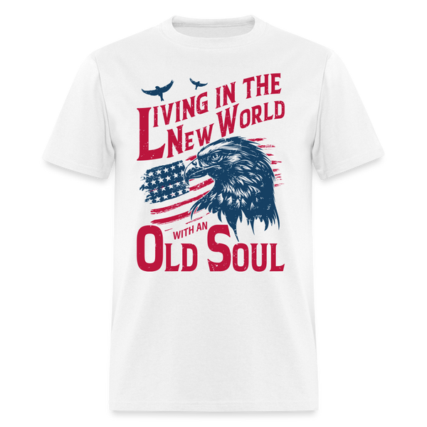 Living In A New World T Shirt - white