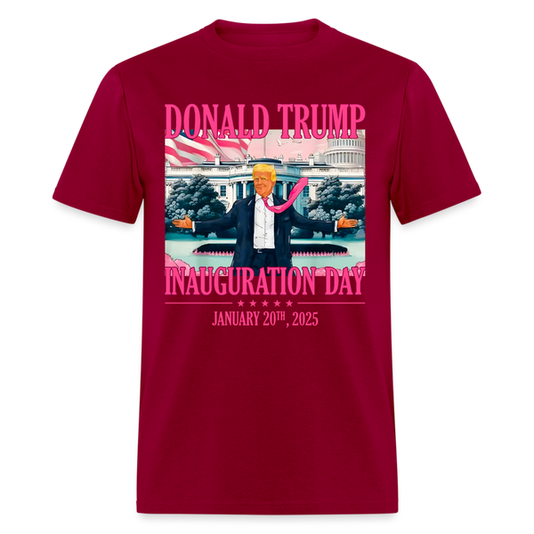 Donald Trump Inauguration Day 2025 Pink Version T Shirt - dark red