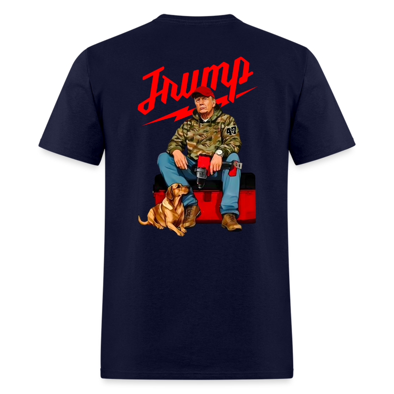 Trump Hunting T Shirt - navy