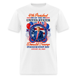 President Donald Trump Inauguration Day 2025 T Shirt - 4 - white