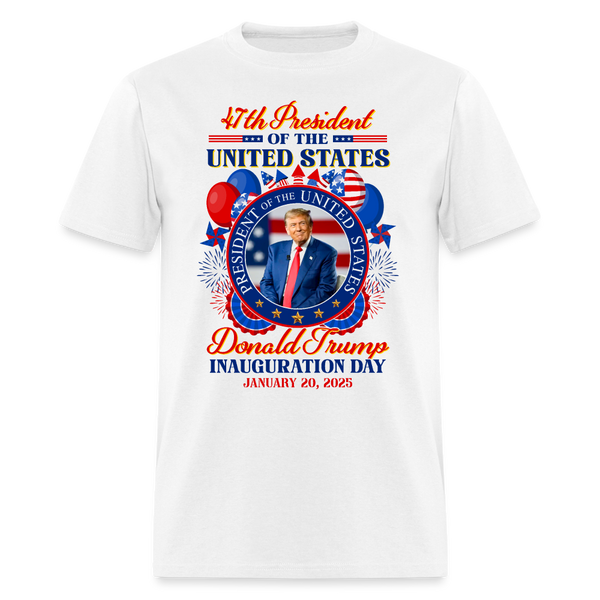 President Donald Trump Inauguration Day 2025 T Shirt - 4 - white