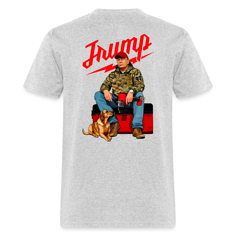 Trump Hunting T Shirt - heather gray