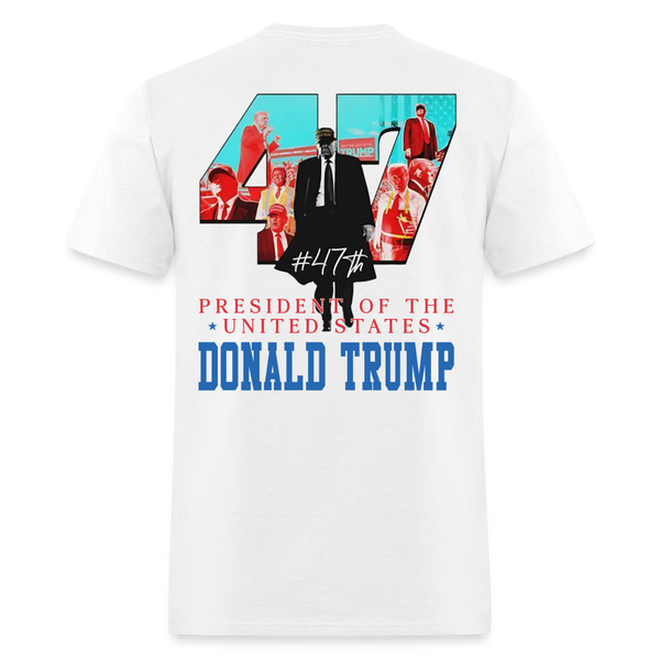 President Of The United States Donald Trump T Shirt - white